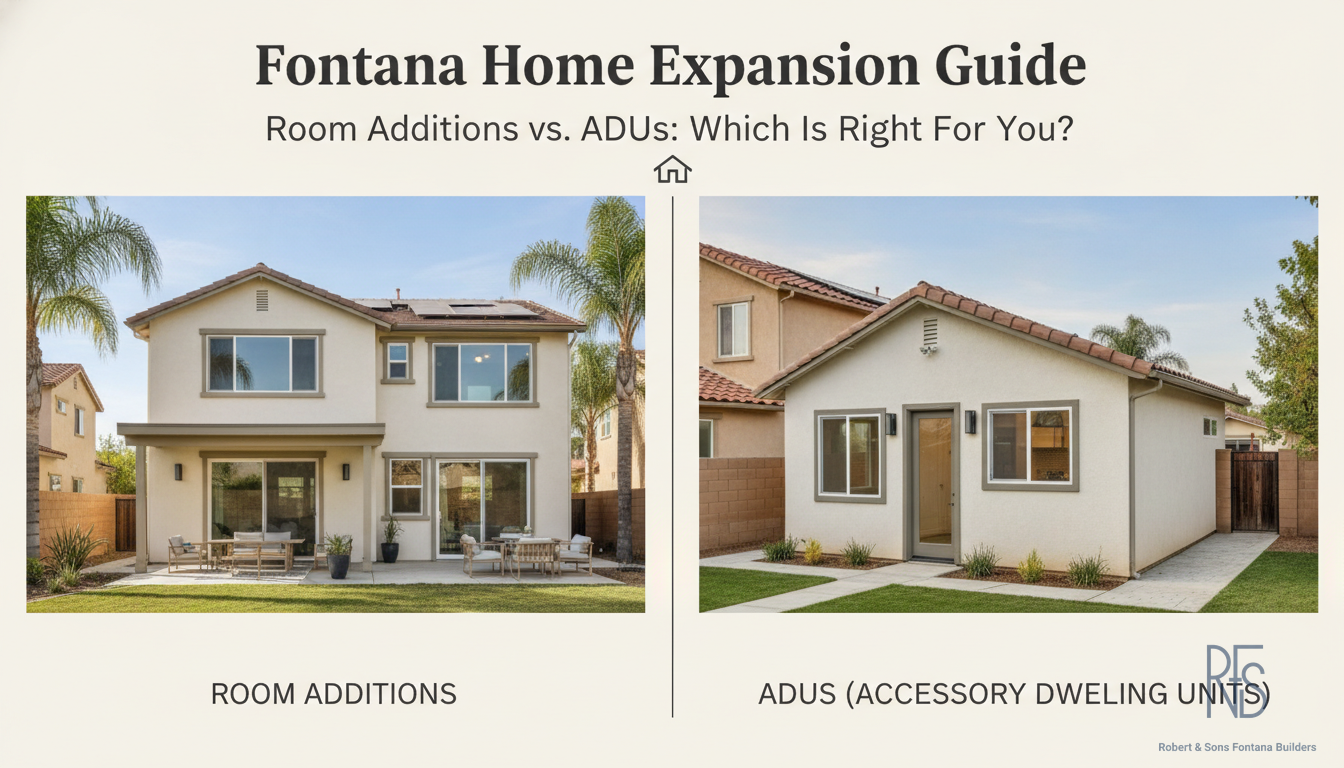 Room Additions vs. ADUs in Fontana: Which Home Expansion Is Right for You?